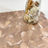 Mosaico de aluminio de oro rosa brillante10
