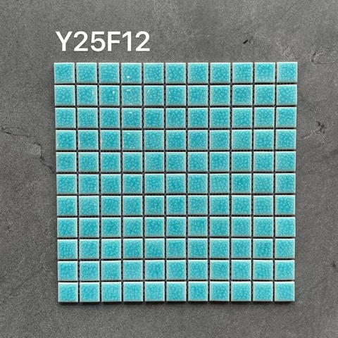25x25 mm Crackle Glaze Mosaic de cerámica