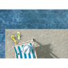 Azulejo antideslizante para piscina con apariencia de piedra azul de 300x600 mm