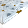 Glass de vidrieras florales Mosaic-HBS41