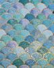 Arte de pared de mosaico al aire libre