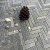 Mosaico de piedra al aire libre