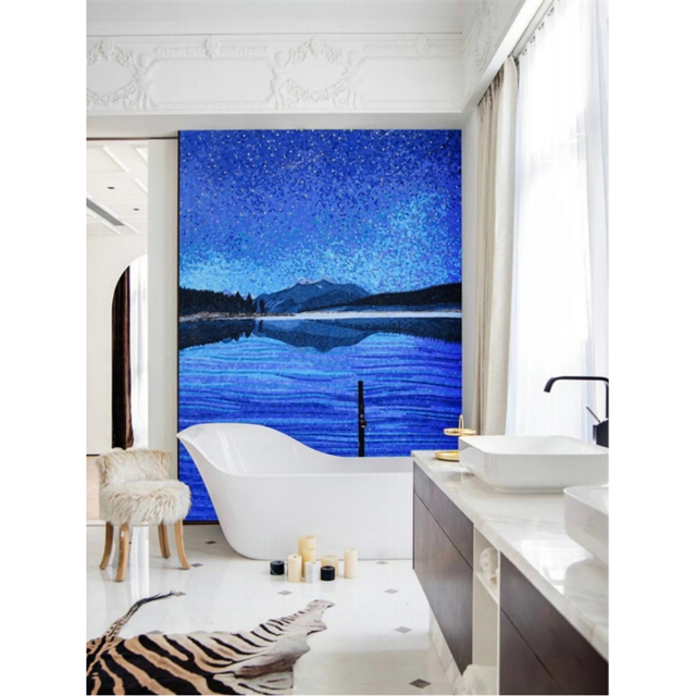 Pintura de mosaico de vidrio moderno