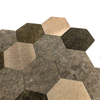 Mosaicos hexágono de aluminio