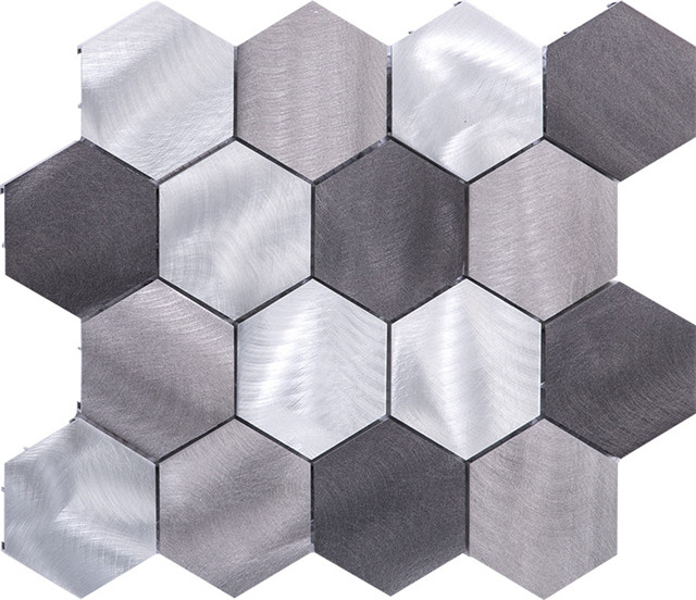 Mosaico de aluminio de color