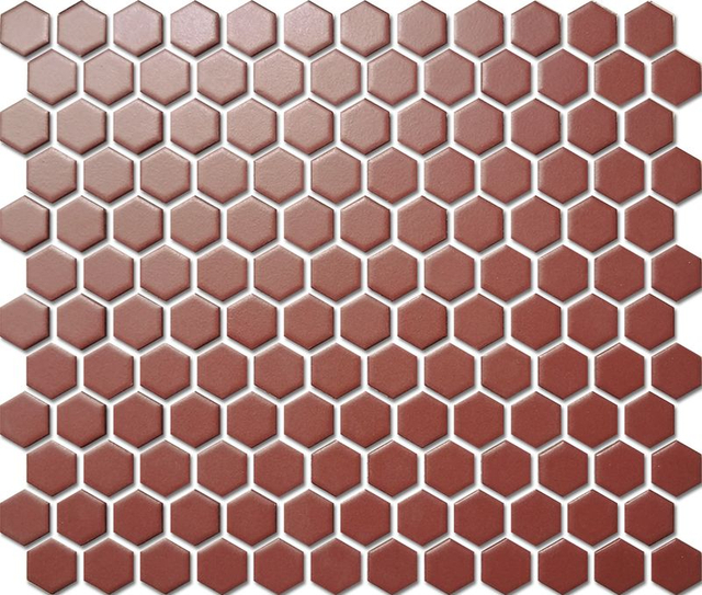 Azulejos de mosaico de cerámica Hexágono de cuerpo completo -AHU04029