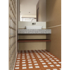 Azulejo decorativo de terracota de 600x600 mm-C6216