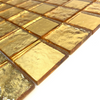 Mosaico de vidrio electroplacado de lámina de oro