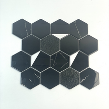 Mosaico de vidrio electroplacado de lámina de plata personalizada