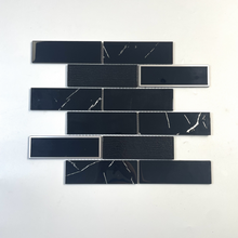 Mosaico de vidrio electroplacado de plata brillante 