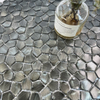 Elegante mosaico de aluminio cepillado con cepillado-sab35