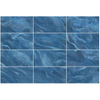 Azulejo antideslizante para piscina con apariencia de piedra azul de 300x600 mm