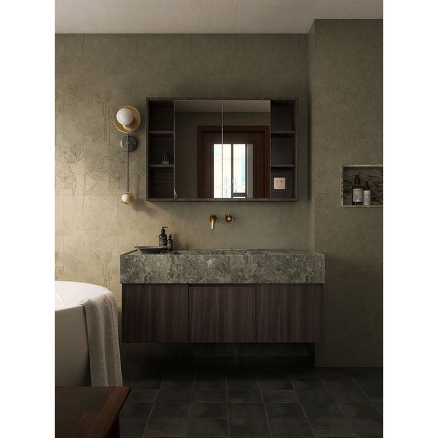 Baldosa de mármol estampada de 400x1200 mm-OB59