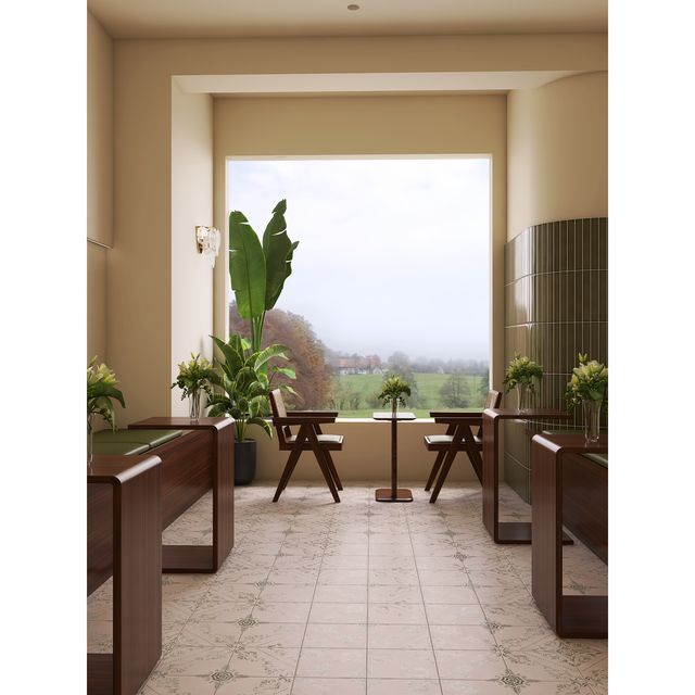 Baldosas con estampado retro de 248X248 mm-LS09