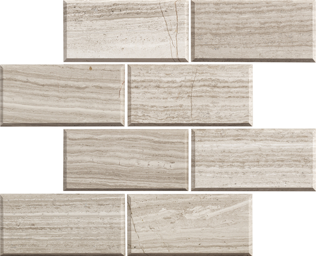 Azulejos de mosaico de piedra natural ｜Musivo｜Brick