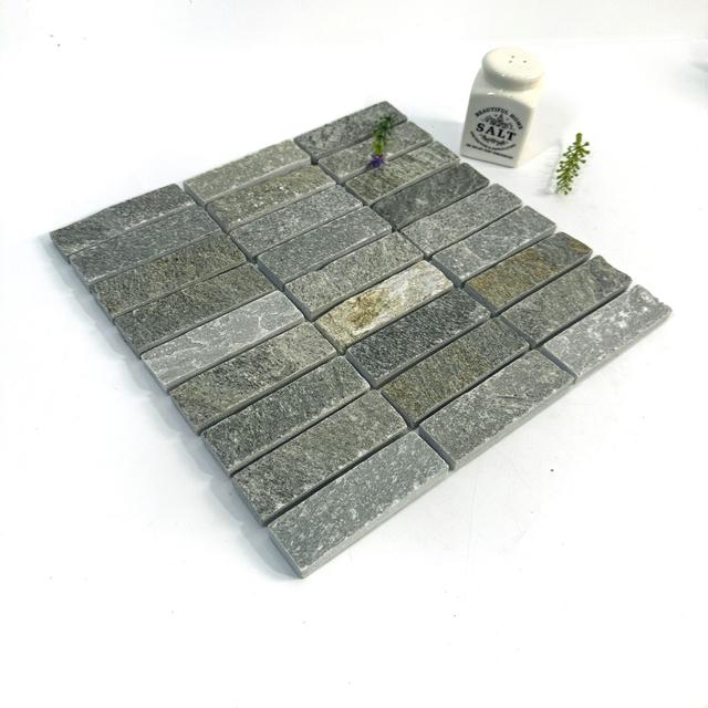 Protección contra salpicaduras de mosaico de piedra natural