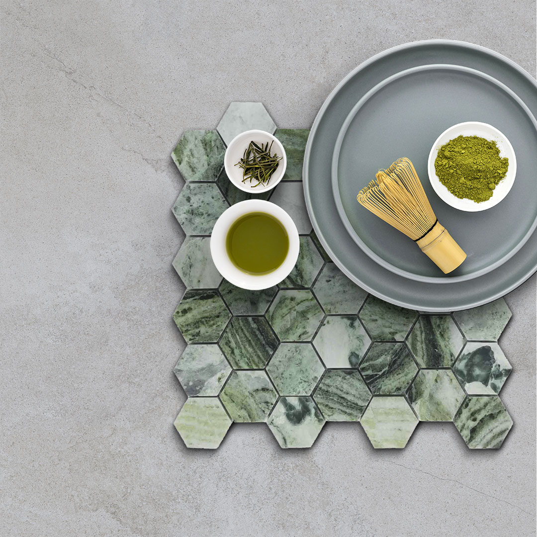 Baldosas de mosaico de piedra