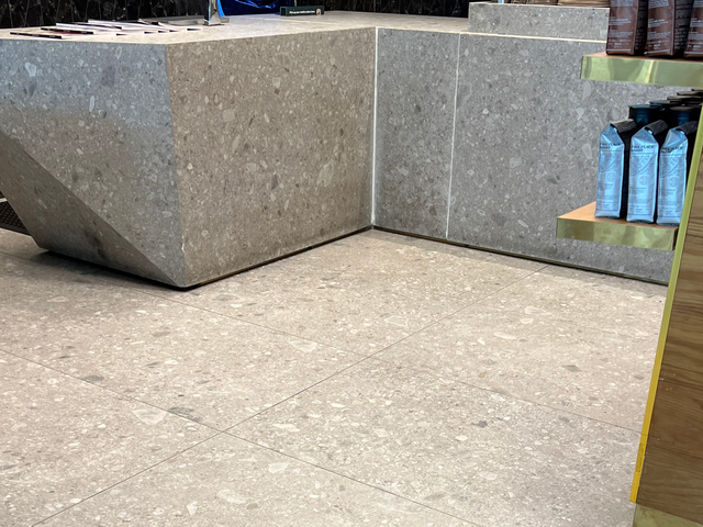 baldosas de terrazo de gran formato