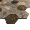 Mosaicos hexágono de aluminio