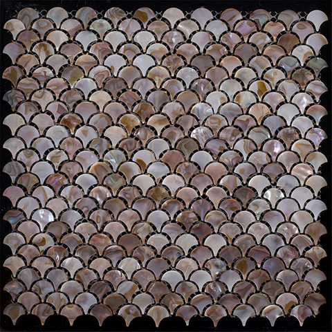 Azulejo de mosaico de escamas de pescado-SM05