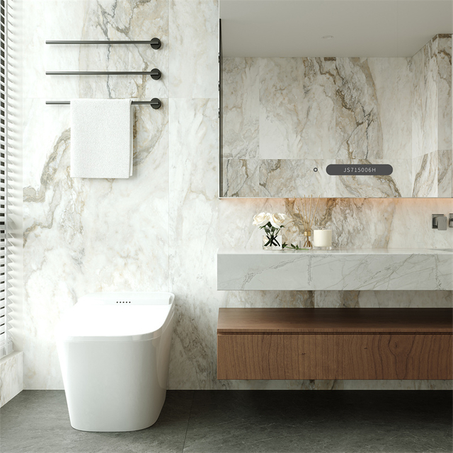 Azulejos con apariencia de mármol de 600x1200 mm para baño-Jestile