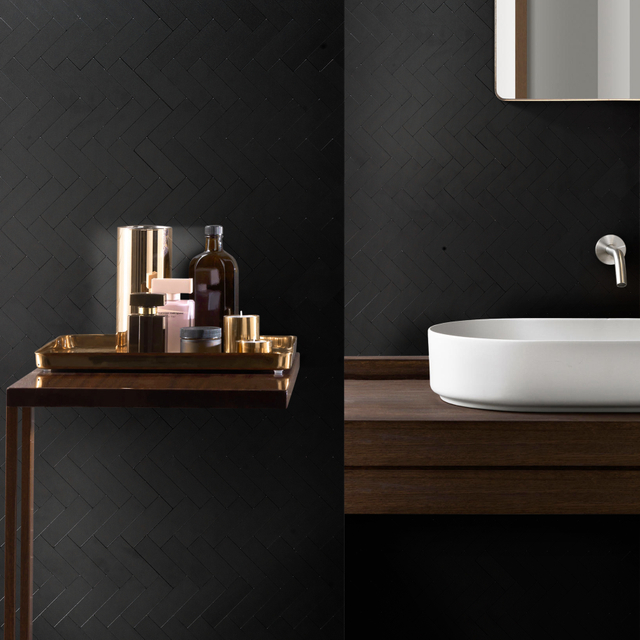 Pegatinas de azulejos de mosaico negro