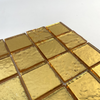 Mosaico de vidrio electroplacado de lámina de oro