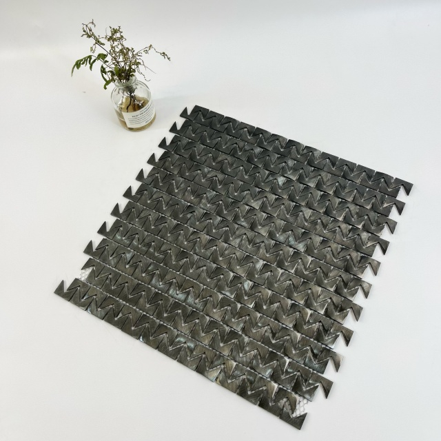 Mosaico de aluminio negro para proyectos de bricolaje-sab38