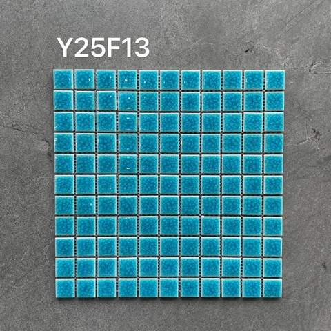 25x25 mm Crackle Glaze Mosaic de cerámica