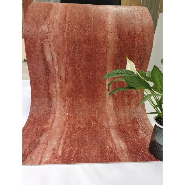 Sábanas de piedra flexibles de travertino de corte de venas elegantes