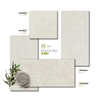 Travertino Natural Tile de porcelana para piso y cenizas de pared-potocino