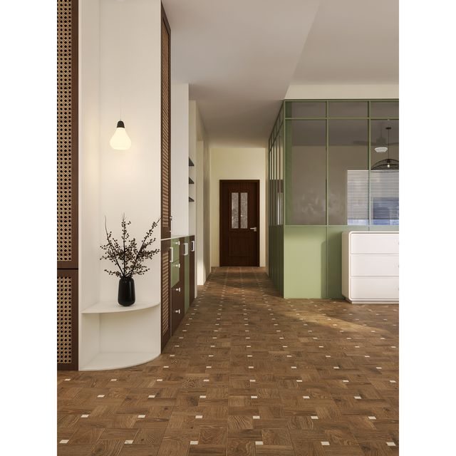 Azulejo de porcelana con apariencia de madera de 600x600 mm-GY02