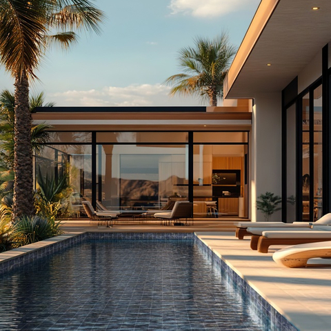 150 mm de piscina mosaic-júpiter azul