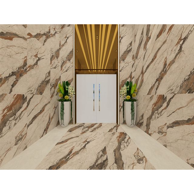 Gloss Porcelana con diseño de mármol-V157K909