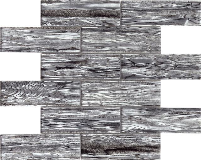 Azulejos mosaico de vidrio piedra aspecto madera ｜Musivo｜Melfi