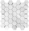 Azulejos de mosaico de piedra natural ｜Musivo｜Bianco Carrara