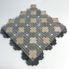 Mosaico de mármol negro