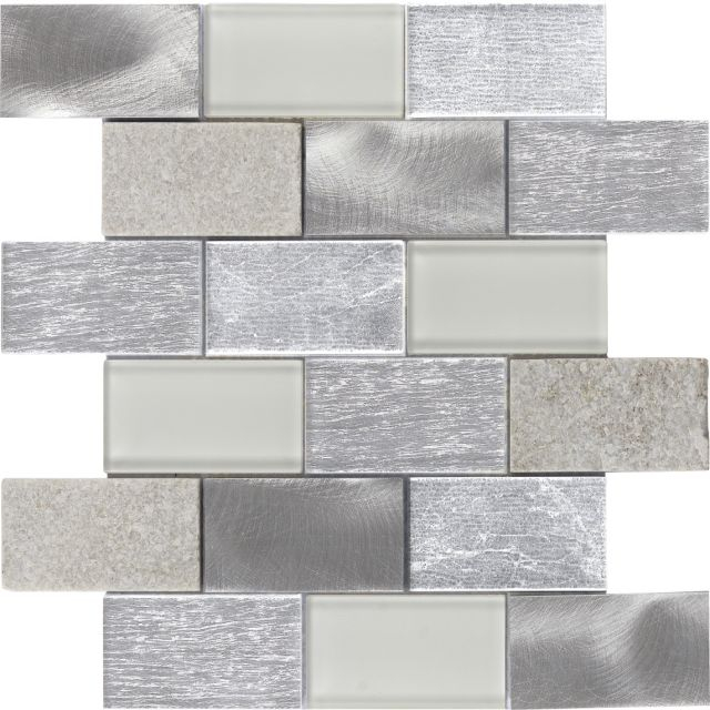 Azulejo de mosaico lineal-SilkbrickC