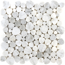 Mosaico de piedra natural de Carrara-Bianco