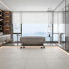 Baño con azulejos beige - Kingston
