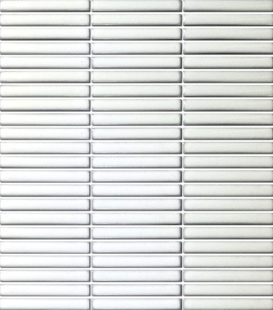 Azulejos de pared de mosaico de cerámica blanco BHBD01044