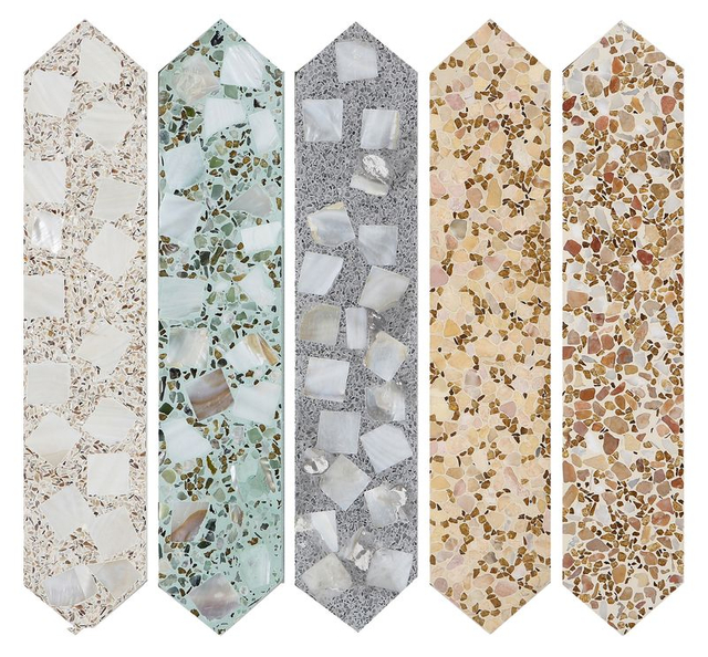 Mosaico de concha-piedra artificial