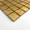 Mosaico de vidrio electroplacado de lámina de oro