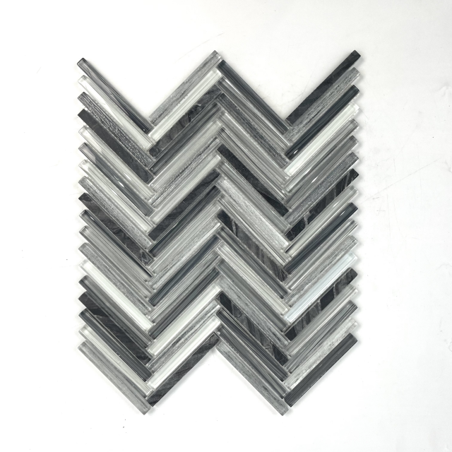 Mosaicos de vidrio de alta temperatura pintados a mano únicos