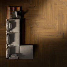 Baldosa de madera aserrada natural-G12523