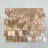 Mosaico de aluminio de oro rosa brillante10