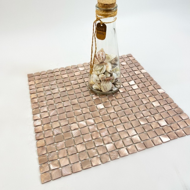 Mosaic-Sak03 decorativo de aluminio de oro rosa