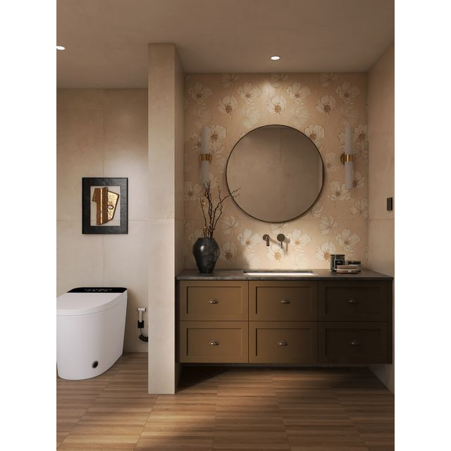 Azulejo con estampado floral de 400X1200 mm-OF41