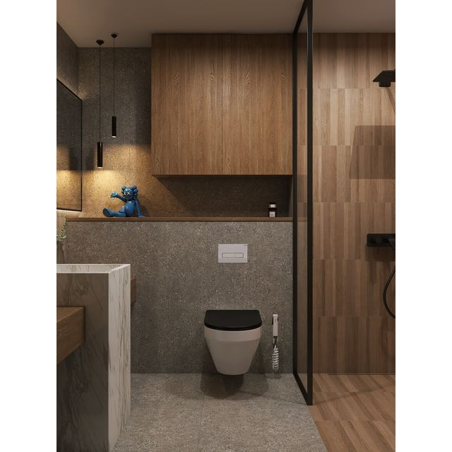 Azulejos de porcelana con apariencia de madera de 400X1200 mm-MC13