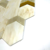 Mosaico de vidrio amarillo para la decoración de la pared interior-zss20